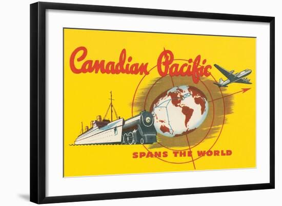 Canadian Pacific Spans the World-null-Framed Art Print