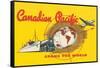 Canadian Pacific Spans the World-null-Framed Stretched Canvas