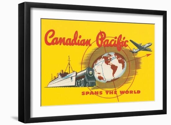 Canadian Pacific Spans the World-null-Framed Art Print