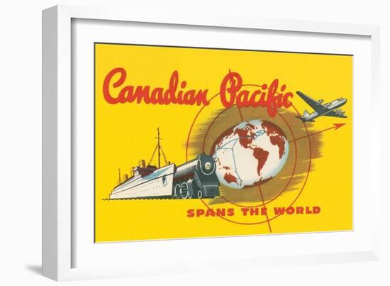 Canadian Pacific Spans the World-null-Framed Art Print