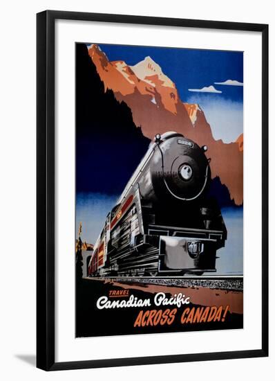 Canadian Pacific Train-null-Framed Art Print