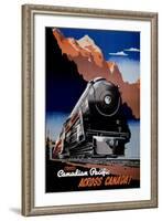 Canadian Pacific Train-null-Framed Art Print