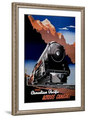 Canadian Pacific Train--Framed Art Print