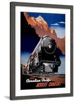 Canadian Pacific Train-null-Framed Art Print