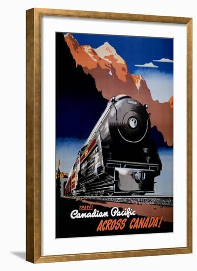 Canadian Pacific Train-null-Framed Art Print