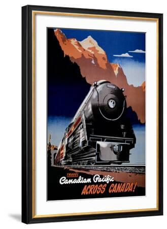 Canadian Pacific Train--Framed Art Print