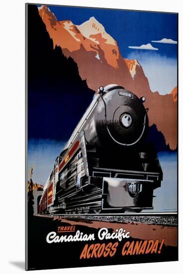 Canadian Pacific Train-null-Mounted Art Print