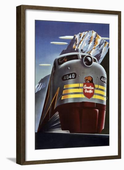 Canadian Pacific Train-null-Framed Premium Giclee Print