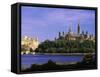 Canadian Parliament, Ottowa, Ontario, Canada-Walter Bibikow-Framed Stretched Canvas