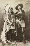 Sitting Bull and Buffalo Bill, 1885-Canadian Photographer-Framed Stretched Canvas