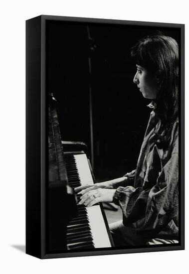 Canadian Pianist Renee Rosnes Playing at the Hertfordshire Jazz Festival, St Albans, 1993-Denis Williams-Framed Stretched Canvas