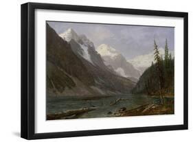 Canadian Rockies , c.1889-Albert Bierstadt-Framed Giclee Print