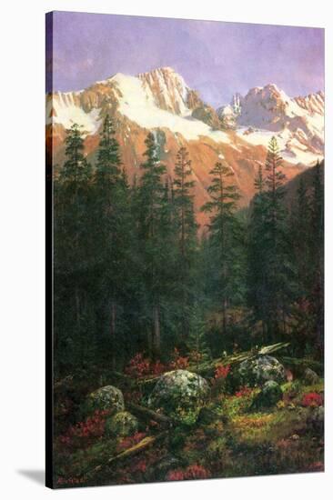 Canadian Rockies-Albert Bierstadt-Stretched Canvas