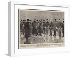 Canadian Roughriders for South Africa, Lord Minto Wishing the Officers Farewell at Ottawa-Frederic De Haenen-Framed Giclee Print