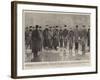 Canadian Roughriders for South Africa, Lord Minto Wishing the Officers Farewell at Ottawa-Frederic De Haenen-Framed Giclee Print