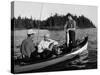 Canadian Salmon Fishing-null-Stretched Canvas