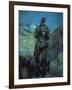 Canadian Sentry, Moonlight, Neuville-Vitesse, 1918-Alfred Bastien-Framed Giclee Print