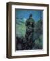 Canadian Sentry, Moonlight, Neuville-Vitesse, 1918-Alfred Bastien-Framed Giclee Print