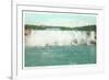 Canadian Shore, Niagara Falls-null-Framed Premium Giclee Print