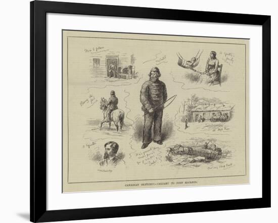 Canadian Sketches, Calgary to Fort Macleod-null-Framed Giclee Print