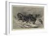 Canadian Sketches, Crossing the Ice-Bridge from the Isle of St Orleans to Quebec in a Snowstorm-Sydney Prior Hall-Framed Giclee Print