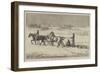 Canadian Sketches, Making Tracks on the Ice-null-Framed Giclee Print