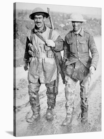 Canadian Soldiers in Flanders on the Western Front, 1914-18-null-Stretched Canvas