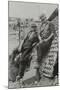 Canadian Soldiers Resting by a Captured German Trench Which Has Boards of Spikes, August 1917-null-Mounted Photographic Print