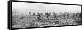 Canadian Troops in No Man's Land, Vimy, France, First World War, 9 April 1917-null-Framed Stretched Canvas
