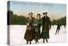 Canadian Winter Sports: a Jolly Trio, Grenadier Pond, Toronto, Canada, 20th Century-null-Stretched Canvas