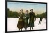 Canadian Winter Sports: a Jolly Trio, Grenadier Pond, Toronto, Canada, 20th Century-null-Framed Giclee Print