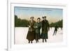 Canadian Winter Sports: a Jolly Trio, Grenadier Pond, Toronto, Canada, 20th Century-null-Framed Giclee Print