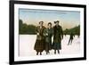 Canadian Winter Sports: a Jolly Trio, Grenadier Pond, Toronto, Canada, 20th Century-null-Framed Giclee Print