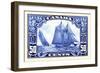 Canadian Yachting Postage Stamp-null-Framed Art Print