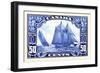 Canadian Yachting Postage Stamp-null-Framed Art Print