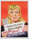 You'Ve Got a Date with a Bond', Poster Advertising Victory Bonds (Colour Litho)-Canadian-Giclee Print