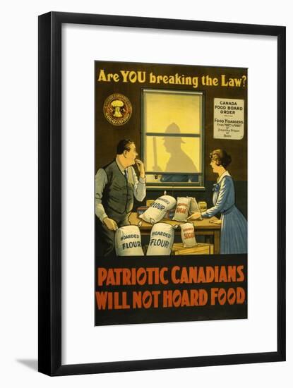 Canadians Will Not Hoard Food-null-Framed Giclee Print