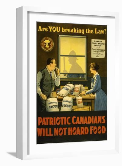 Canadians Will Not Hoard Food-null-Framed Giclee Print