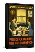 Canadians Will Not Hoard Food-null-Framed Stretched Canvas