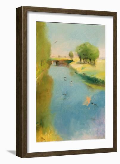 Canal, 1897 (Pastel on Canvas)-Lesser Ury-Framed Giclee Print