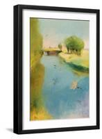 Canal, 1897 (Pastel on Canvas)-Lesser Ury-Framed Giclee Print