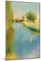 Canal, 1897 (Pastel on Canvas)-Lesser Ury-Mounted Giclee Print