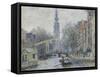 Canal a Amsterdam, 1874-Claude Monet-Framed Stretched Canvas