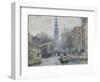 Canal a Amsterdam, 1874-Claude Monet-Framed Giclee Print