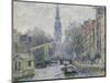 Canal a Amsterdam, 1874-Claude Monet-Mounted Giclee Print