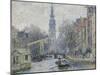 Canal a Amsterdam, 1874-Claude Monet-Mounted Giclee Print