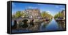 Canal, Amsterdam, Holland, Netherlands-Peter Adams-Framed Stretched Canvas
