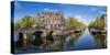 Canal, Amsterdam, Holland, Netherlands-Peter Adams-Stretched Canvas