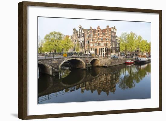 Canal, Amsterdam, Holland, Netherlands-Peter Adams-Framed Photographic Print