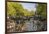 Canal, Amsterdam, Holland, Netherlands-Peter Adams-Framed Premium Photographic Print